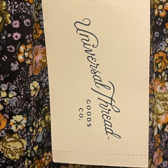 NWT Universal Threads ruffle hi neck balloon Long sleeve floral maxi, size M - Picture 9 of 13